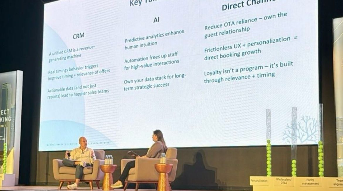 Fer Belmont en el Direct Booking Summit Dallas 2025
